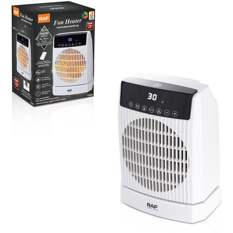 Petit radiateur de bureau portable 2000 W pour bureau, chambre, salon, arrêt en cas de surchauffe