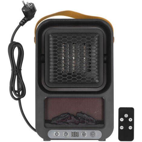 Petit radiateur électrique Portable pour usage intérieur 220V silencieux avec télécommande pour bureau chambre à coucher prise ue