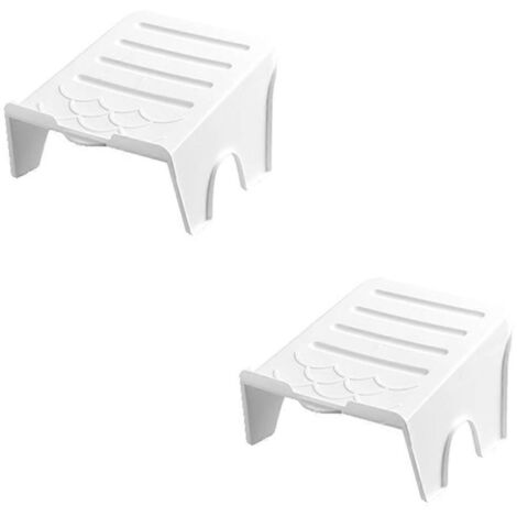 Petit range-chaussures en plastique, organisateur de chaussures, petit range-chaussures blanc