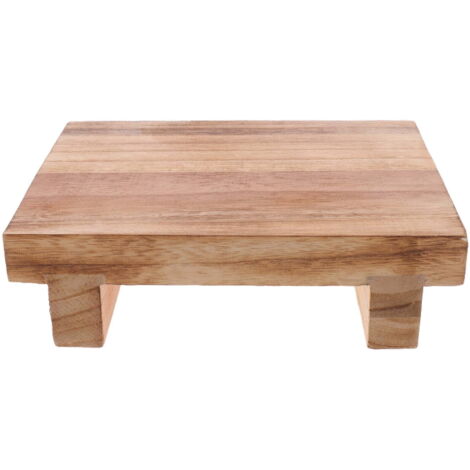 Petit Repose-pieds en Bois, Tabouret Bas pour Salle de Bain, Entrée, Canapé et Bureau