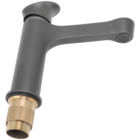 Petit Robinet d'évier, Robinet de Lavabo en Cuivre Anti-pulvérisation Filetage G/2 pour Salle de Bain (3)