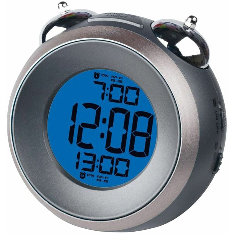 Petit Réveil rond Gris