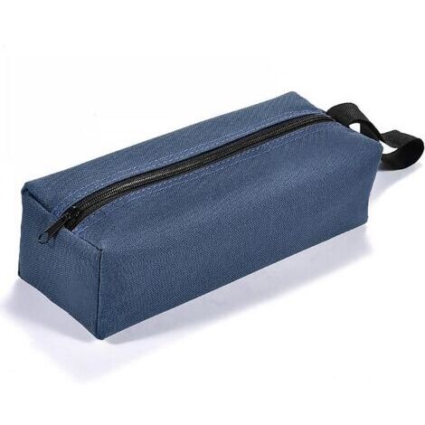 Petit sac à outils petite pochette à outils multifonctionnelle pochette à outils robuste organisateurs d'outils portables pour électriciens charpentier(Bleu)