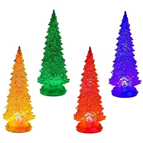 Petit sapin de Noël lumineux x4