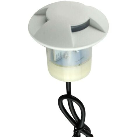 Petit Spot 0,75W LED Blanc Encastrable 3 Directions - Lumière Bleu