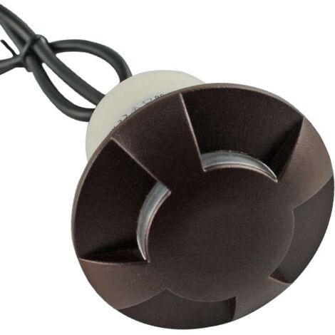 Petit Spot 0,75W LED Encastrable Noir 4 Directions - Blanc du Jour 6000K