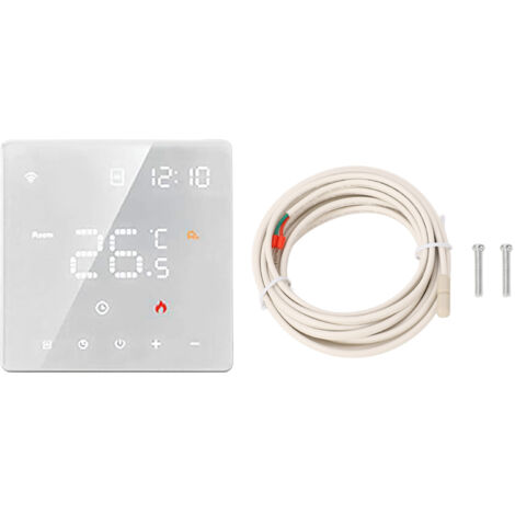 Petit Thermostat pour Tuya Home, contrôleur de température numérique, interrupteur tactile 100-250VAC, blanc, 16A, chauffage électrique au sol