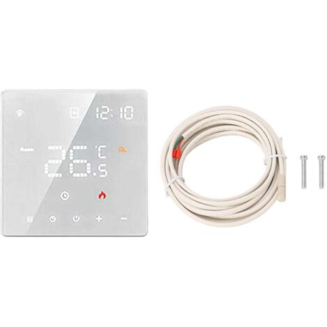Petit Thermostat pour Tuya Home, contrôleur de température numérique, interrupteur tactile 100-250VAC, blanc, 16A, chauffage électrique au sol