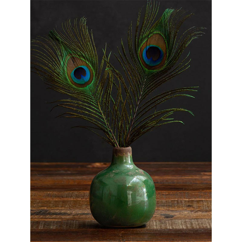 Petit vase céramique vert olive 10x9cm Petit vase céramique vert olive 10x9cm