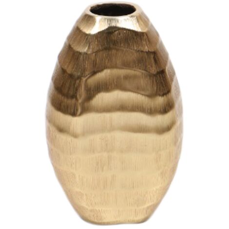 petit vase en aluminium doré pour la décoration de la maison