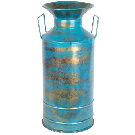 Petit vase ethnique bleu pour la décoration de la maison