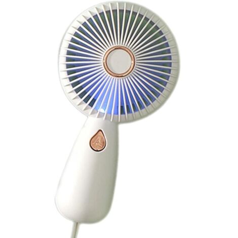 Petit ventilateur portatif, ventilateur personnel portatif - Ventilateur à main rechargeable - Ventilateur portable avec lumière colorée