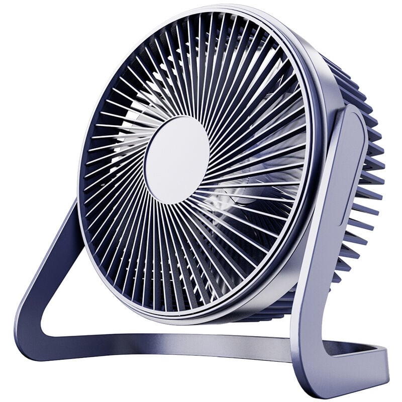 Petit ventilateur usb de bureau Mini ventilateur électrique de bureau silencieux bleu