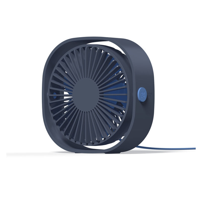Petit Ventilateur USB,Mini Ventilateur Silencieux,Portable USB Ventilateur 3 Vitesse Réglable pour Camping,Bureau,Sport,Voyage,Alimenté par USB(Bleu)