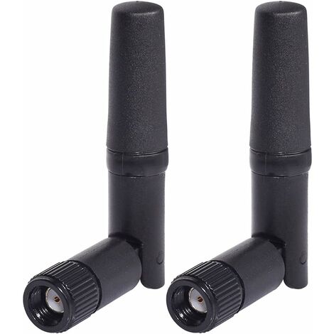 Petite Antenne WiFi 2 Pièces Double Bande 2,4 GHz 5,8 GHz RP SMA Antenne pour PC Ordinateur de Bureau Carte PCIe Routeur WLAN Caméra de Recul sans Fil