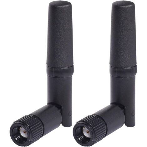Petite Antenne WiFi 2 Pièces Double Bande 2,4 GHz 5,8 GHz RP SMA Antenne pour PC Ordinateur de Bureau Carte PCIe Routeur WLAN Caméra de Recul sans Fil