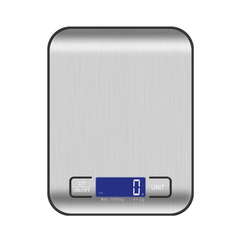 Petite balance électronique, balance alimentaire de haute précision, balance ménagère en acier inoxydable, balance de boulangerie, balance de cuisine, capacité de pesage électronique 10 kg-AquaForge