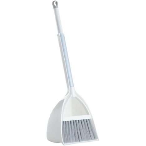 Petite Balayette et Pelle pour Enfants - Jouet Éducatif en Plastique Doux, Gris et Blanc, pour Maternelle