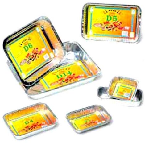 Petite bassine pour 6 personnes, 32x22 cm, hauteur 4,3 cm, 2 pièces, D05