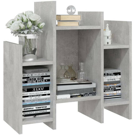 Petite bibliothèque Gris béton 60x26x60