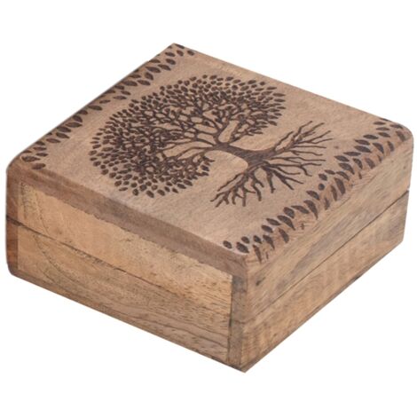 Petite boîte arbre de vie pour le rangement de bijoux, cadeaux et décoration de la maison