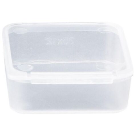 Petite boîte de rangement carrée transparente pour mini bijoux, petits objets divers, étui pour dortoir