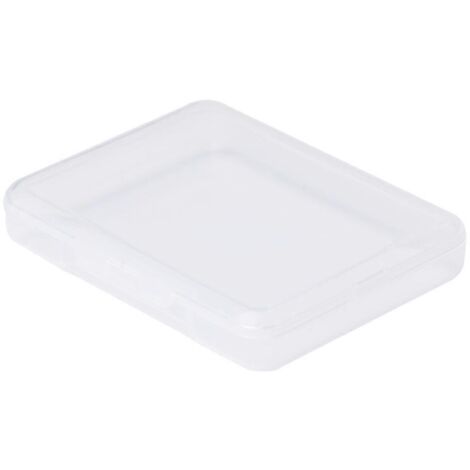 Petite boîte de rangement transparente avec fermeture hermétique pour étui