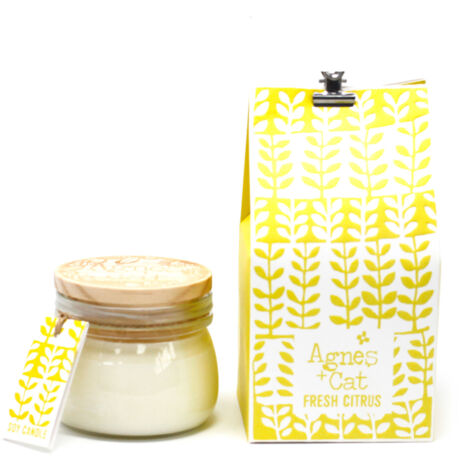 Petite bougie en pot Kilner - Agrumes- Vendu par 1