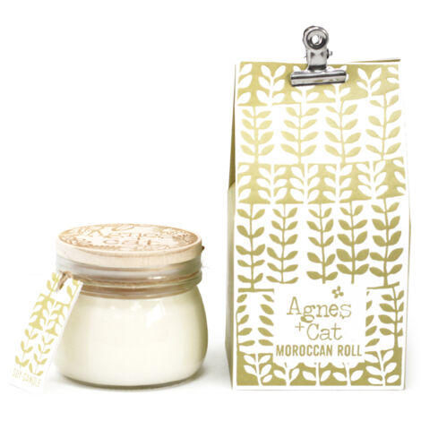 Petite bougie en pot Kilner - Rouleau marocain- Vendu par 1