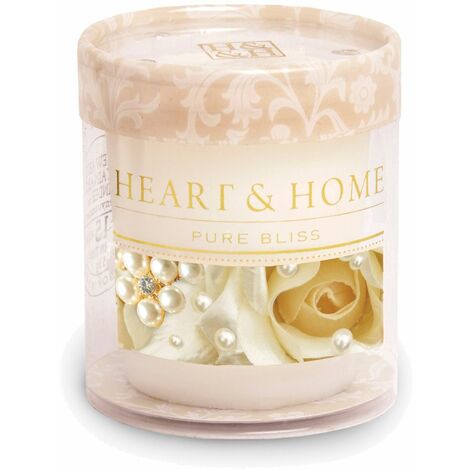 Petite bougie heart and home bouquet de perles