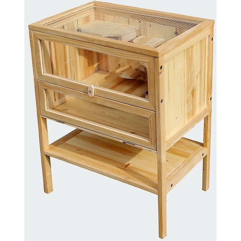 Le Poisson Qui Jardine - Clapier Ou Cabane En Bois, Sur Pieds, Pour Hamster Ou Autres Rongeurs. - Bois