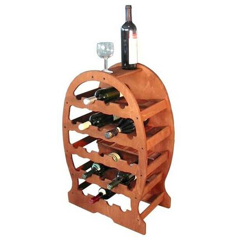 Petite cave à vin en bois 23 places Noyer cm 49X26,5 h 76