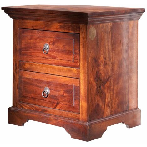 Petite commode 52x40 Acacia laqué Nougat OXFORD 905