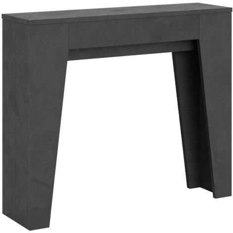 Petite console extensible en bois Bora 90x25-181-Gris anthracite