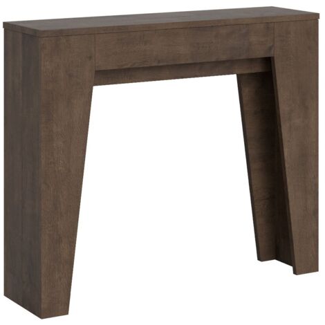 Petite console extensible en bois Bora 90x25-181-Marron