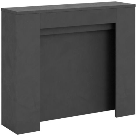 Petite console extensible en bois Kuba 90x25-211-Gris anthracite