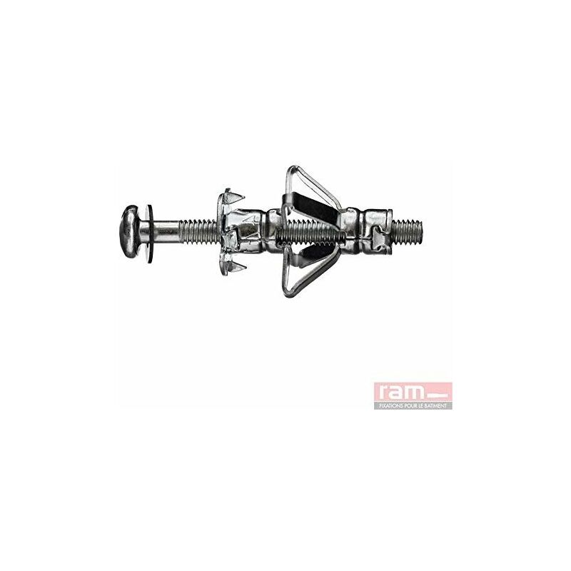 Cheville à expansion fix avec vis, 6MM x 36MM, argent, boîte de 25 95162 - RAM