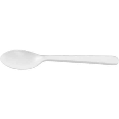 Petite cuillère blanche en maïs 12,5 cm - 1500 unités - Betik