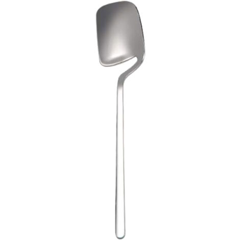 Petite cuillère en inox argenté avec encoche
