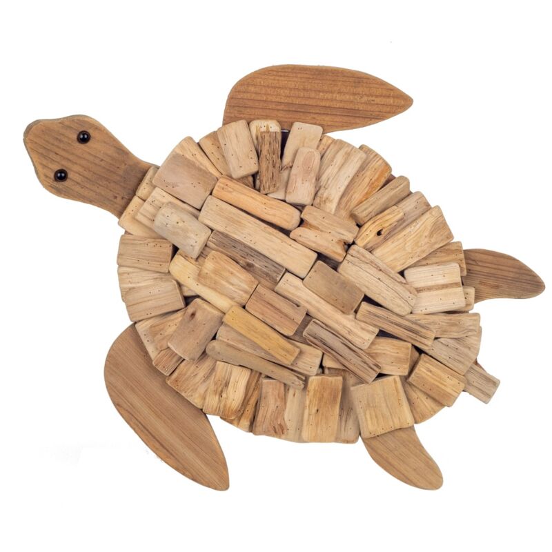 Ornement mural de tortue en bois, décoration créative pour la maison, cadeau original, figurine de tortue pour un style unique