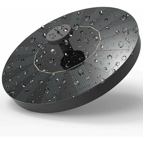 Petite Fontaine Solaire Solaire pour étang avec 1 W Panneau Solaire Monocristalline 1 W Décoration Flottante pour étang Jardin Jardin Bassin