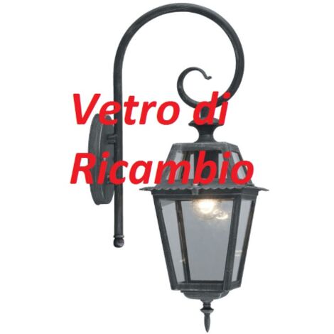 petite glissiA re en verre de rechange pour lanternes mod Milano