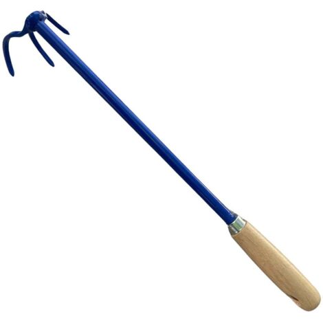 Petite griffe 3 dents avec manche allongé en acier trempé, indéformable idéal pour jardinières et potagers en hauteur. Fabrication Française