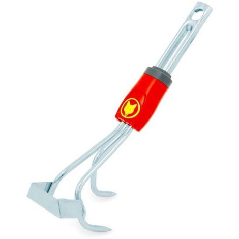 Outils Wolf – Griffe-sarcleuse 3 dents en acier galvanisé – Pour aérer et désherber le sol – Outil Multi-Star – LBM