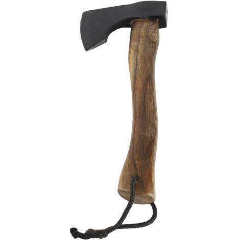 Petite hachette à manche en bois, légère et polyvalente, portable, pour couper et fendre du bois en camping et jardinage.