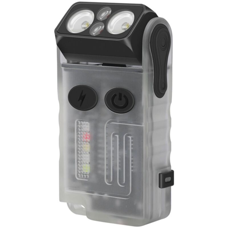 Lifcausal - Petite lampe de poche edc puissante de 1000 lumens avec clip, magnétique, lampes de poche à 180 degrés, rechargeable par usb c, mini