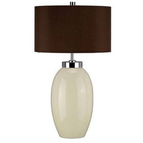 Petite Lampe de Table à 1 Lumière Victor - Crème