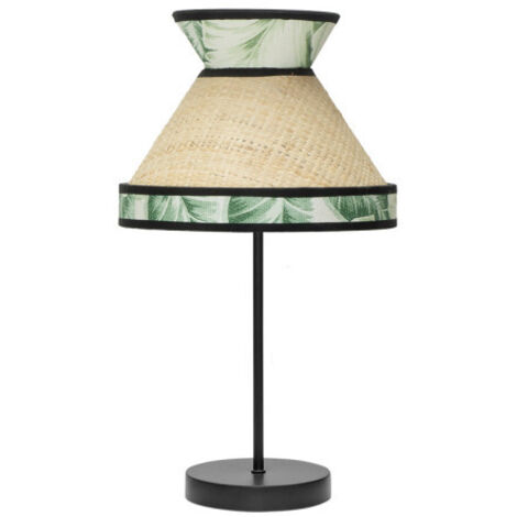 Petite lampe de table "Constantinople" Ø20x45cm 1xE14 (ampoule non incluse) beige et verte