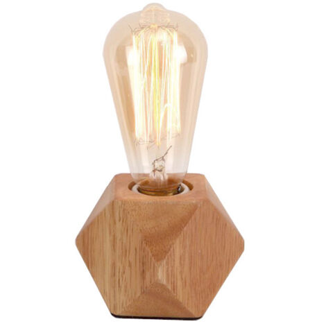 Petite lampe de table, protection des yeux pour étudiants, étude pour enfants, mini décoration artistique en bois, lampe de chevet de chambre à coucher, dortoir