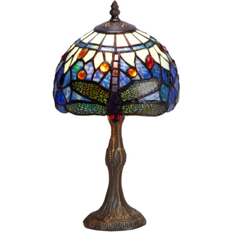 Petite Lampe de Table Tiffany diamètre 20cm Série Belle Epoque